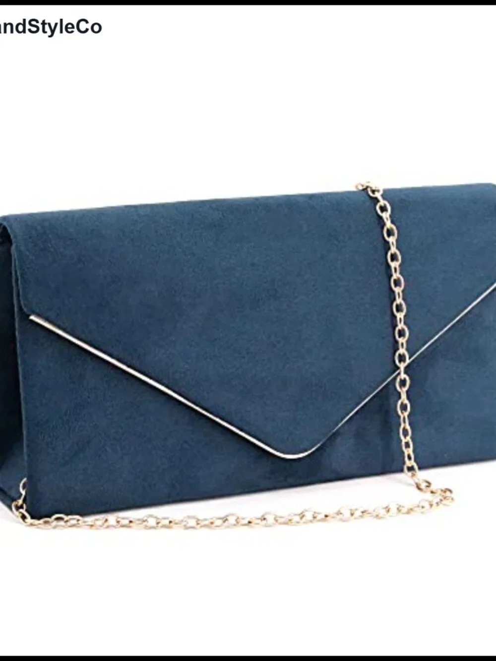Women's Suede Envelope Clutch Evening Bag Shoulder Handbag Party Chain Crossbody